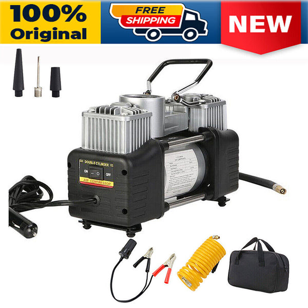 Heavy Duty 12V Car Tire Pump Portable Air Compressor AIR Inflator Auto 150 PSI