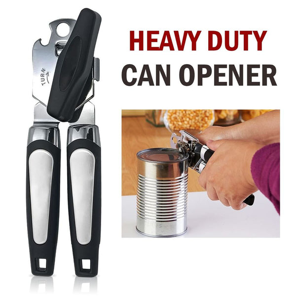 Can Opener Manual Handheld Heavy Duty Can Opener with Large Knob