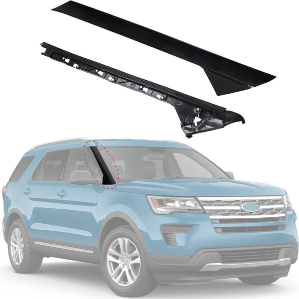 Right Side Windshield A-Pillar Molding INNER OUTER Trim for 11-19 Ford Explorer